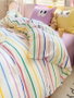 L'essentiel linge de maison Juego de funda de edredón Funny - Amarillo, Lila